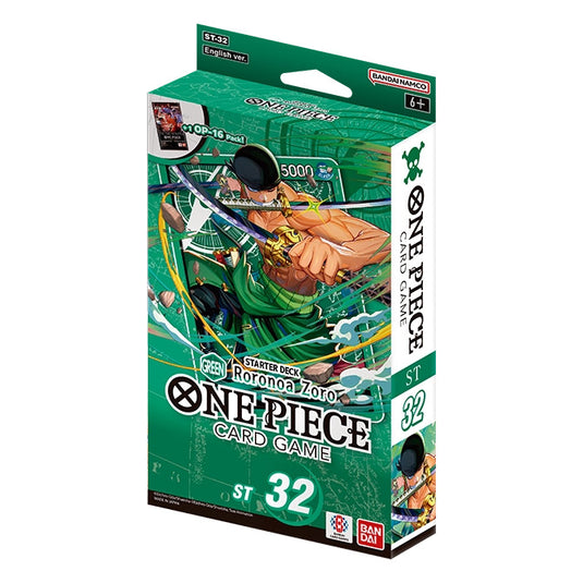 One Piece Card Game Starter Deck GREEN Roronoa Zoro ST-32