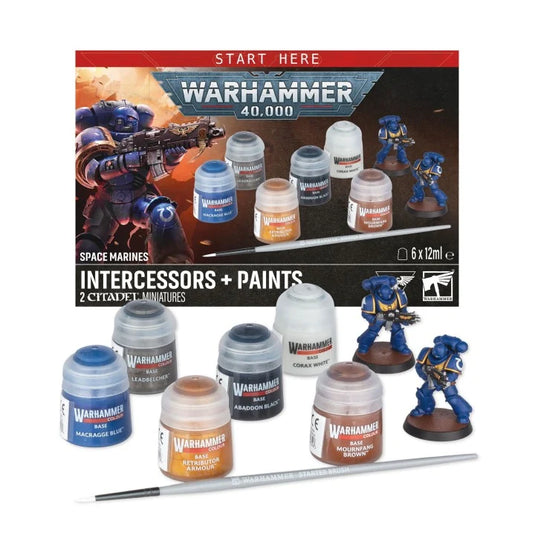 WH40K Space Marines Intercessors + Paints