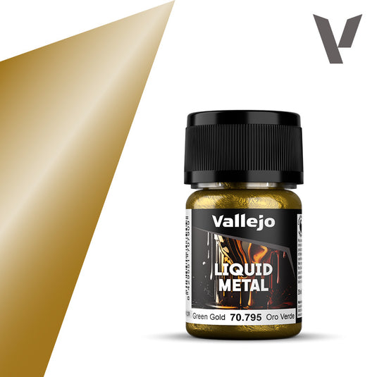 Vallejo Liquid Metal Oro Verde 70.795