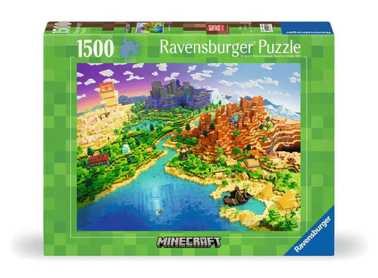 Ravensburger Rompecabezas Mundo De Minecraft 1500 Pza