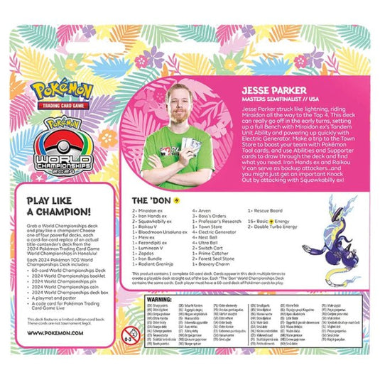 Pokemon 2024 World Championship Deck Jesse Parker - Cartoncito Cards