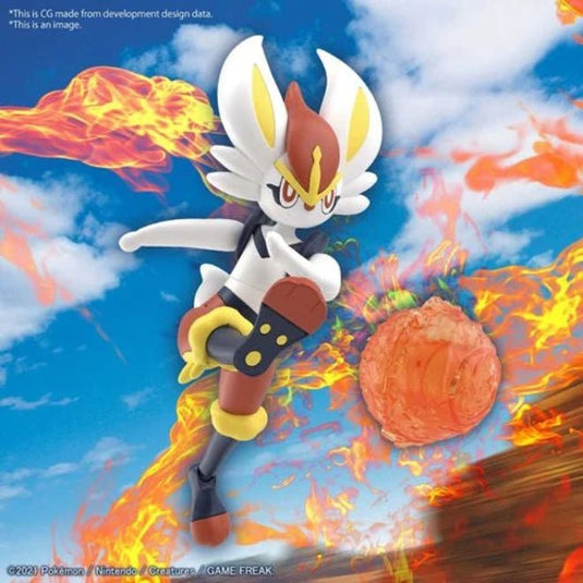 Pokemon Cinderace Model Kit - Cartoncito Cards