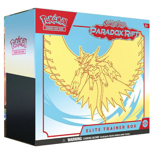 Pokemon Scarlet & Violet Paradox Rift Elite Trainer Box Roaring Moon - Cartoncito Cards