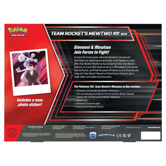 Pokemon Team Rocket's Mewtwo ex Box - Cartoncito Cards