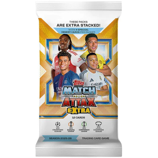 Topps UCC 2026 Match Attax Extra Stacked: UEFA Club Competitions Booster Pack