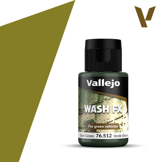 Vallejo Wash FX Verde Oscuro 76.512