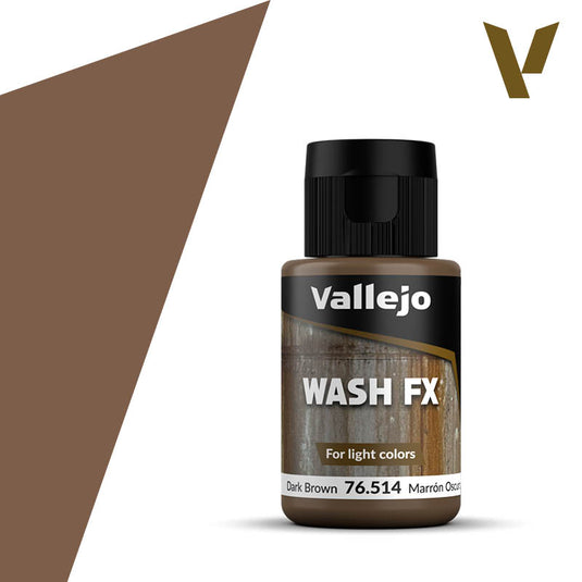 Vallejo Wash FX Marrón Oscuro 76.514